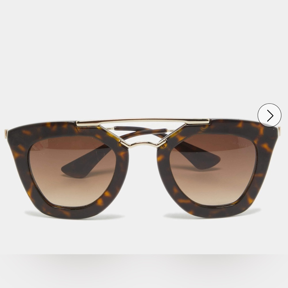 PRADA tortoise brown/gold gradient Cat Eye Sunglasses